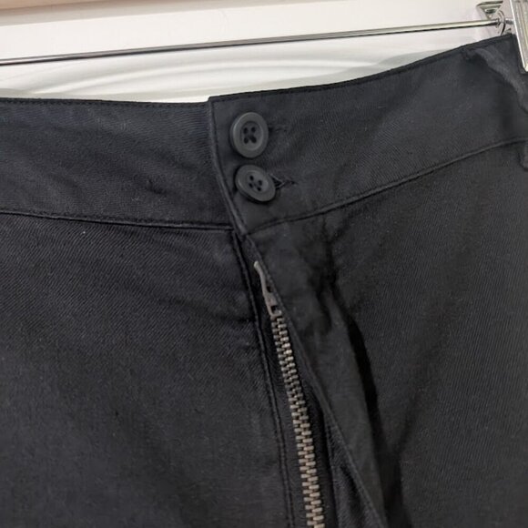 NEW Bella Dahl | Saige Linen/Cotton Wide Leg Crop In Black - Picture 8 of 12